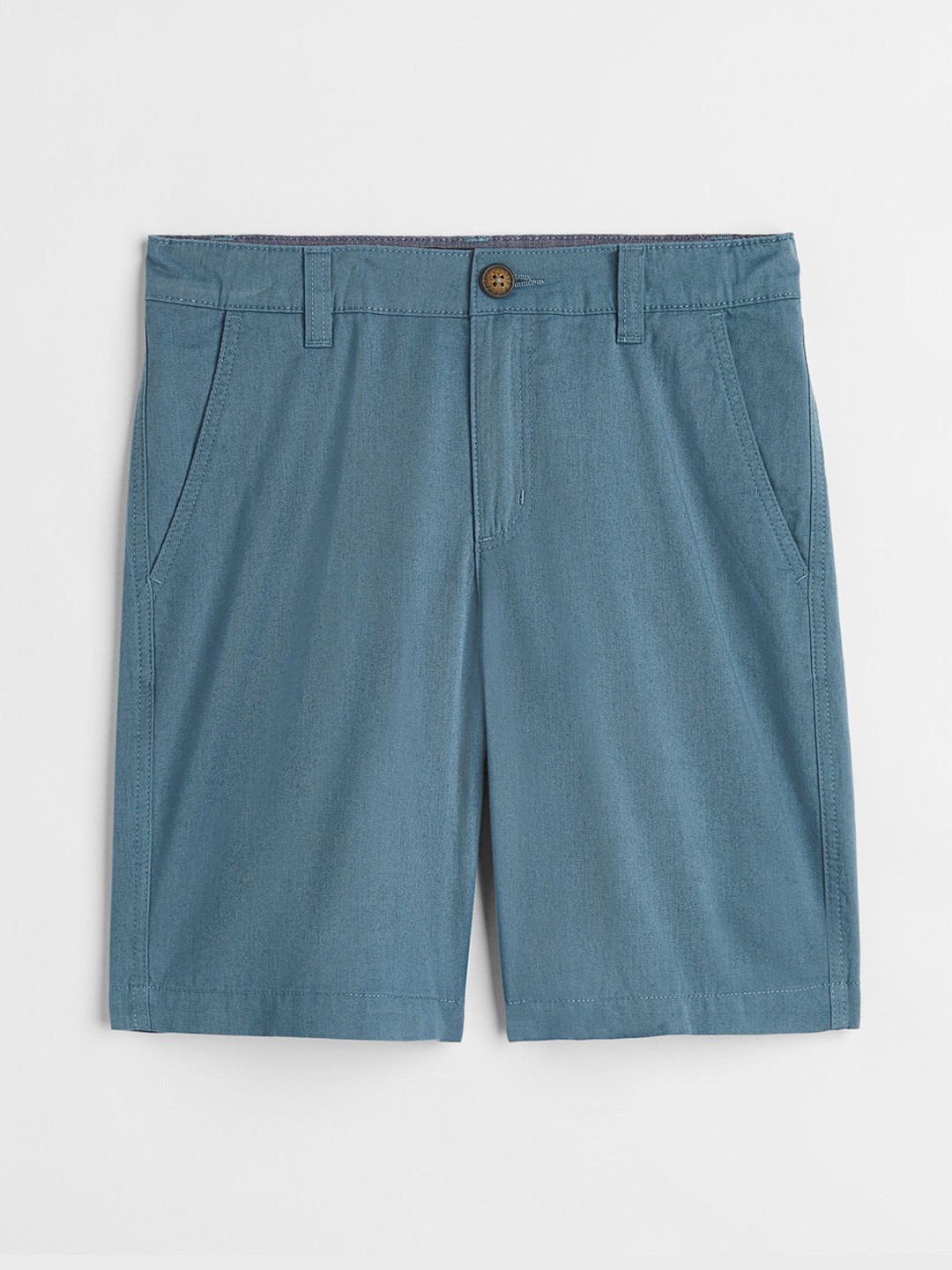 

H&M Boys Blue Solid Cotton Chino Shorts