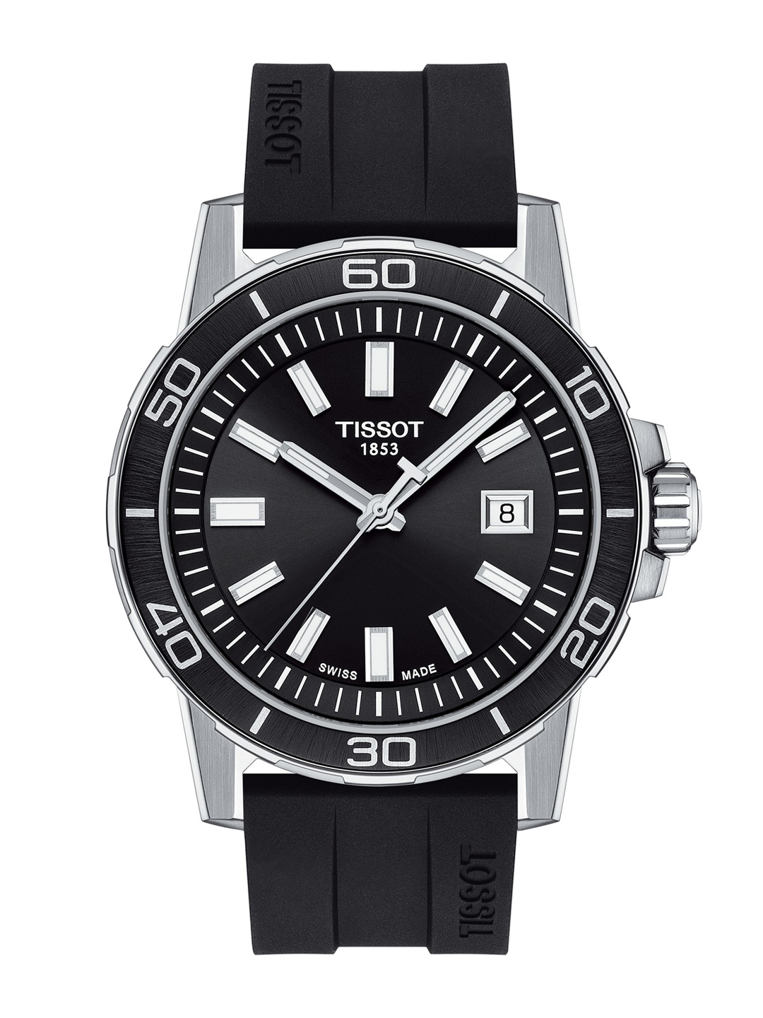 

TISSOT Men Black Dial & Black Straps Analogue Watch T1256101705100