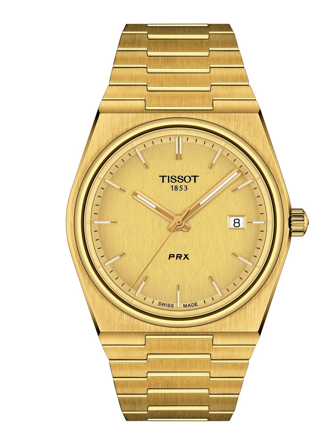 

TISSOT Men Champagne Stainless Steel Bracelet Style Straps Analogue Watch T1374103302100