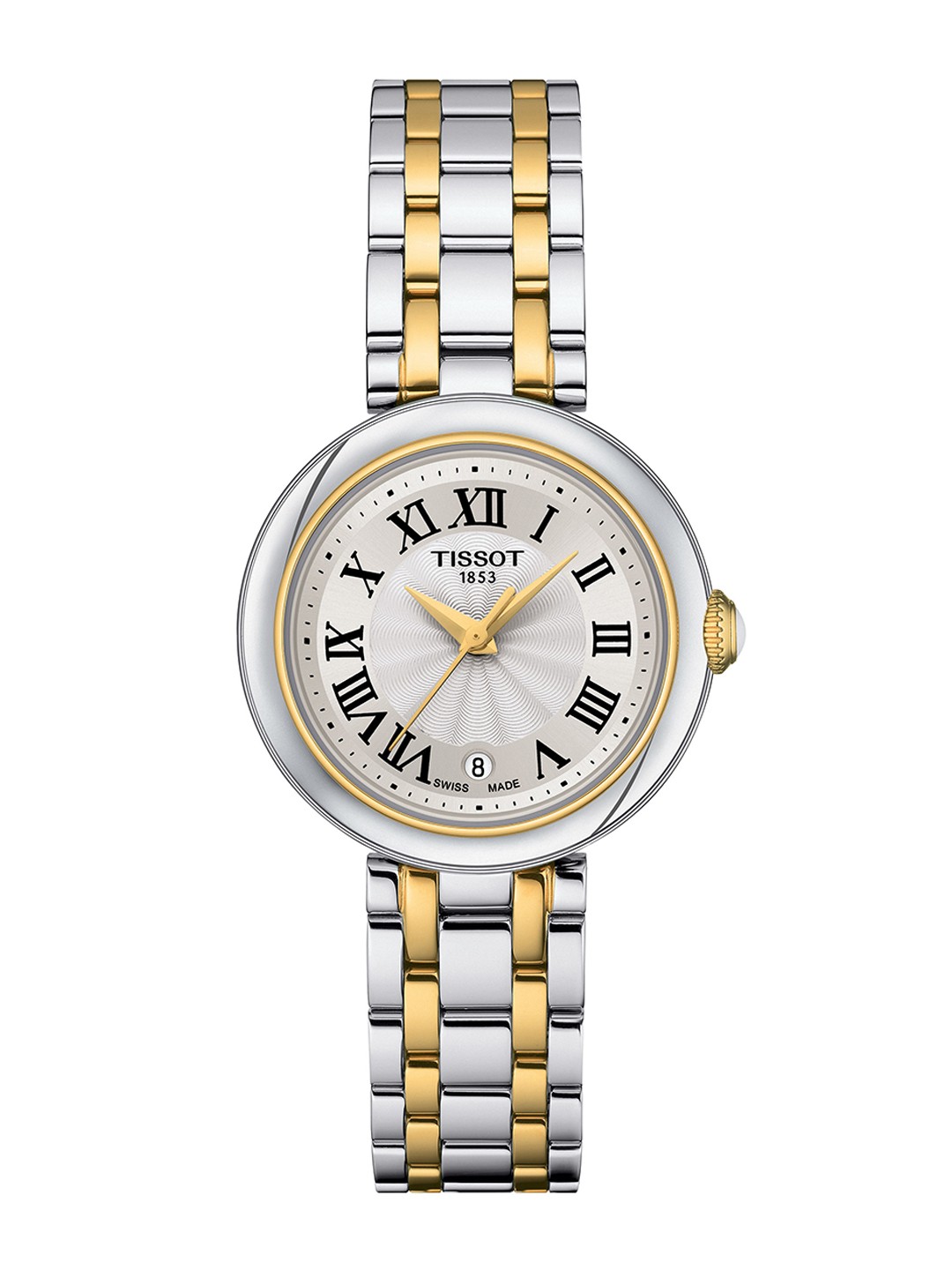 

TISSOT Women White Embellished Dial & Silver Toned Stainless Steel Straps Analogue Watch