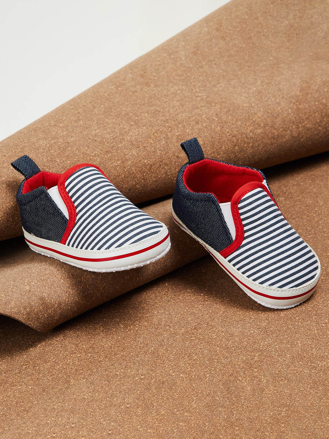 

Fame Forever by Lifestyle Boys Navy Blue Woven Design Slip-On Sneakers