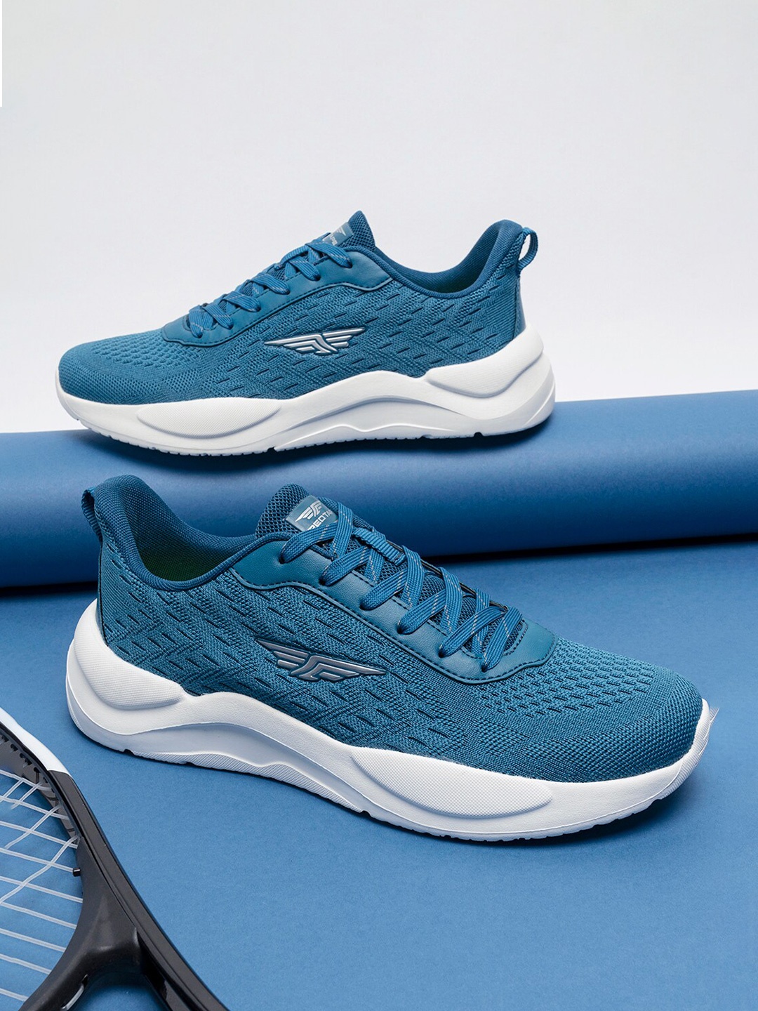 

Red Tape Men Blue Textile Walking Shoes
