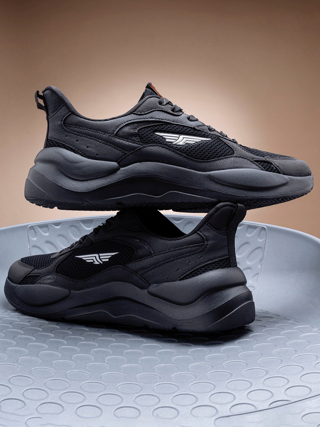 

Red Tape Men's Black Mesh Running Shoes