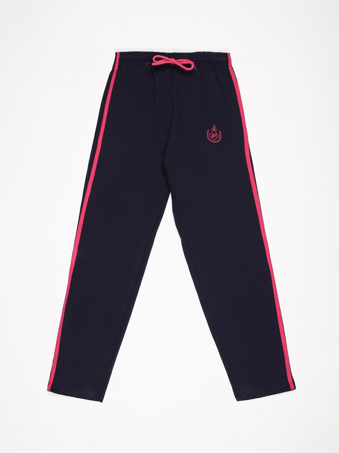 

V2 Value & Variety Kids-Girls Navy Blue Solid Lounge Pants