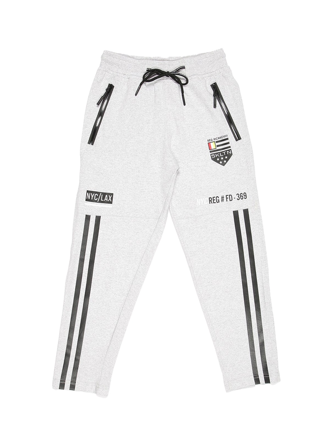 

V2 Value & Variety Boys Grey Printed Cotton Lounge Pants