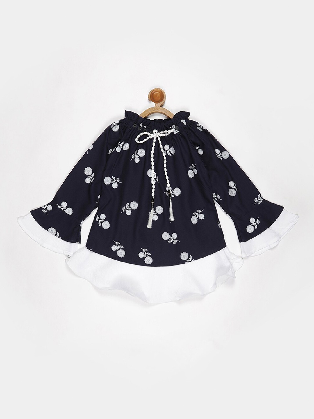 

V2 Value & Variety Women Blue Floral Printed Top
