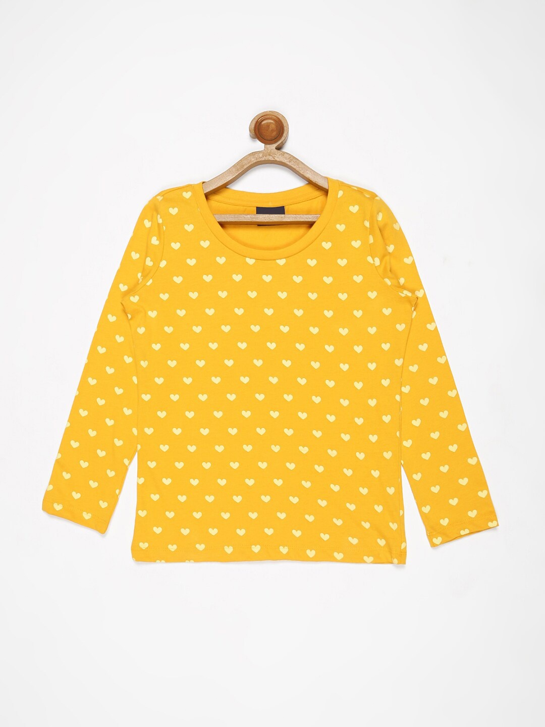 

V2 Value & Variety Yellow Conversational Printed Pure Cotton Top