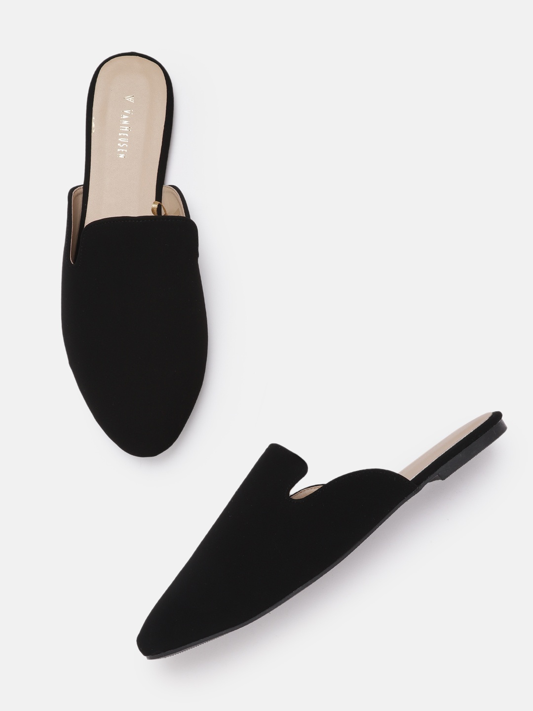 

Van Heusen Woman Black Solid Mules