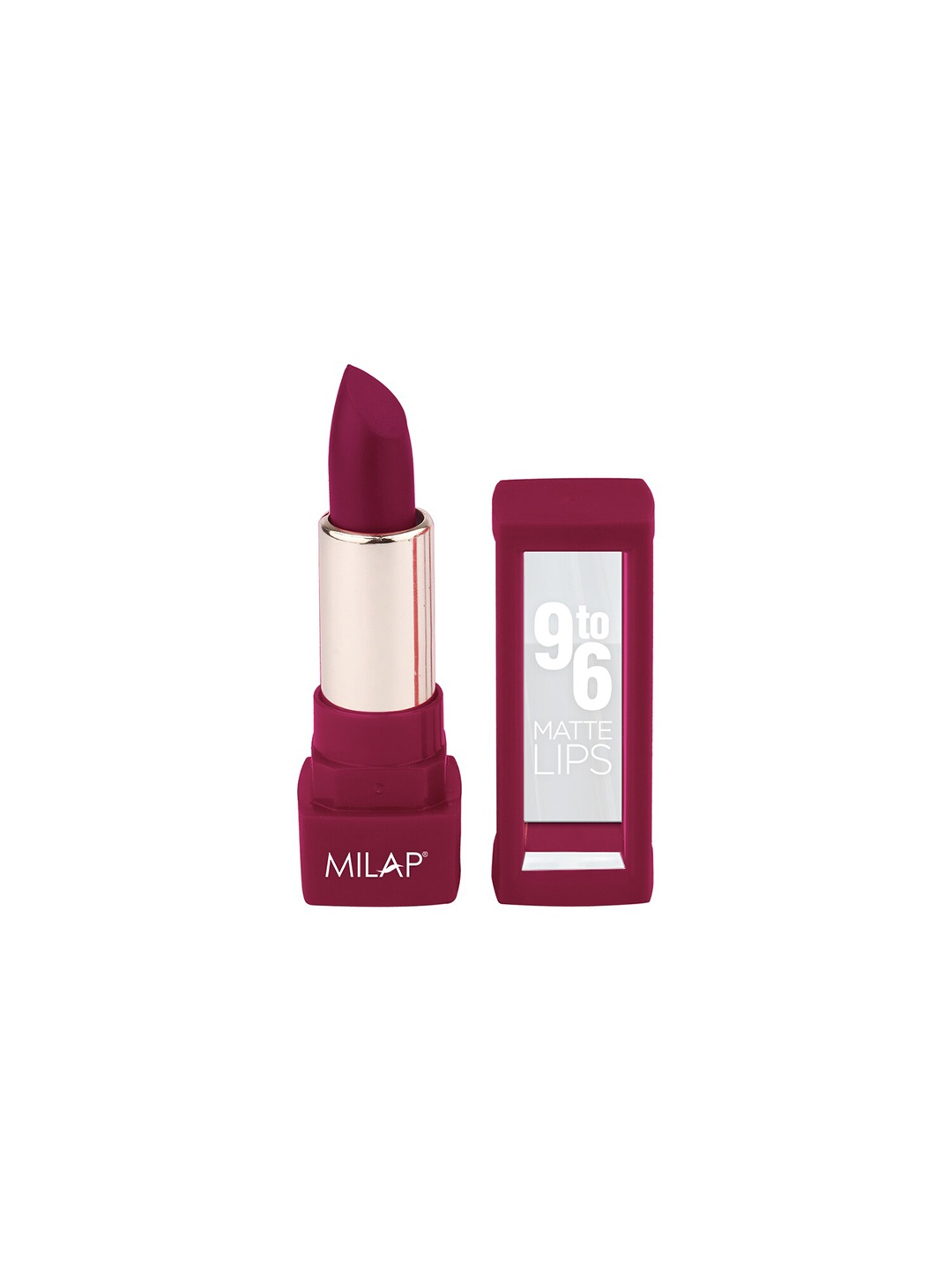 

MILAP 9to6 Long Wear Matte Lipstick, 4.2 g -Love Struck, Magenta