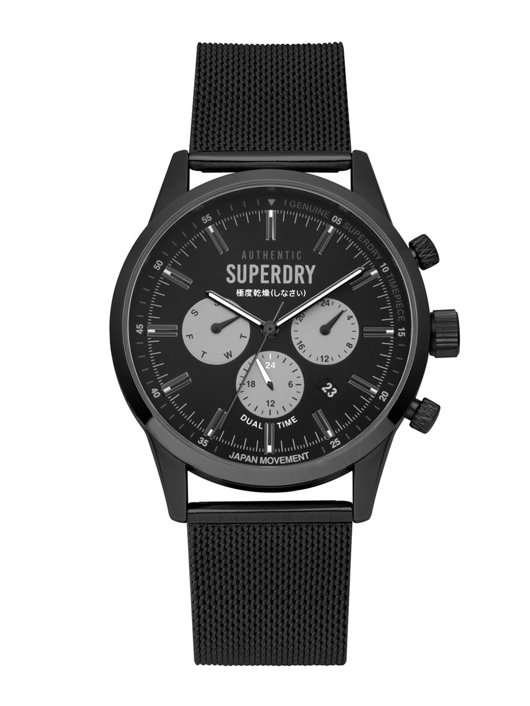 

Superdry Regent Dual Time Black Round Dial Men Watch
