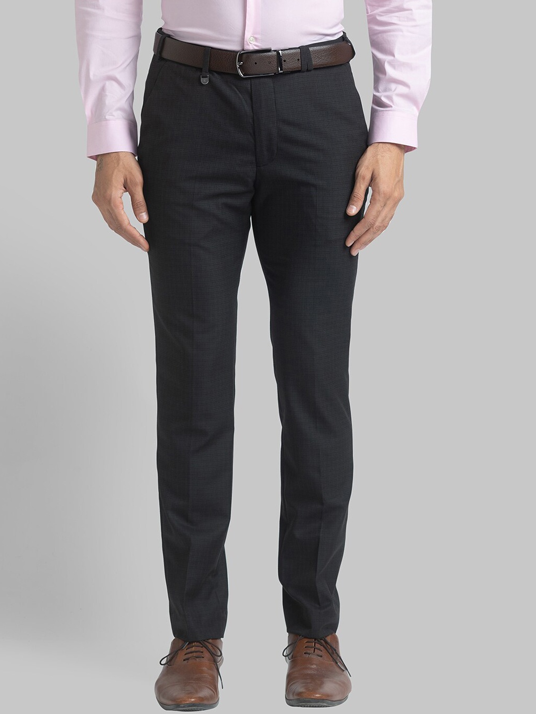 

Park Avenue Men Black Slim Fit Trousers