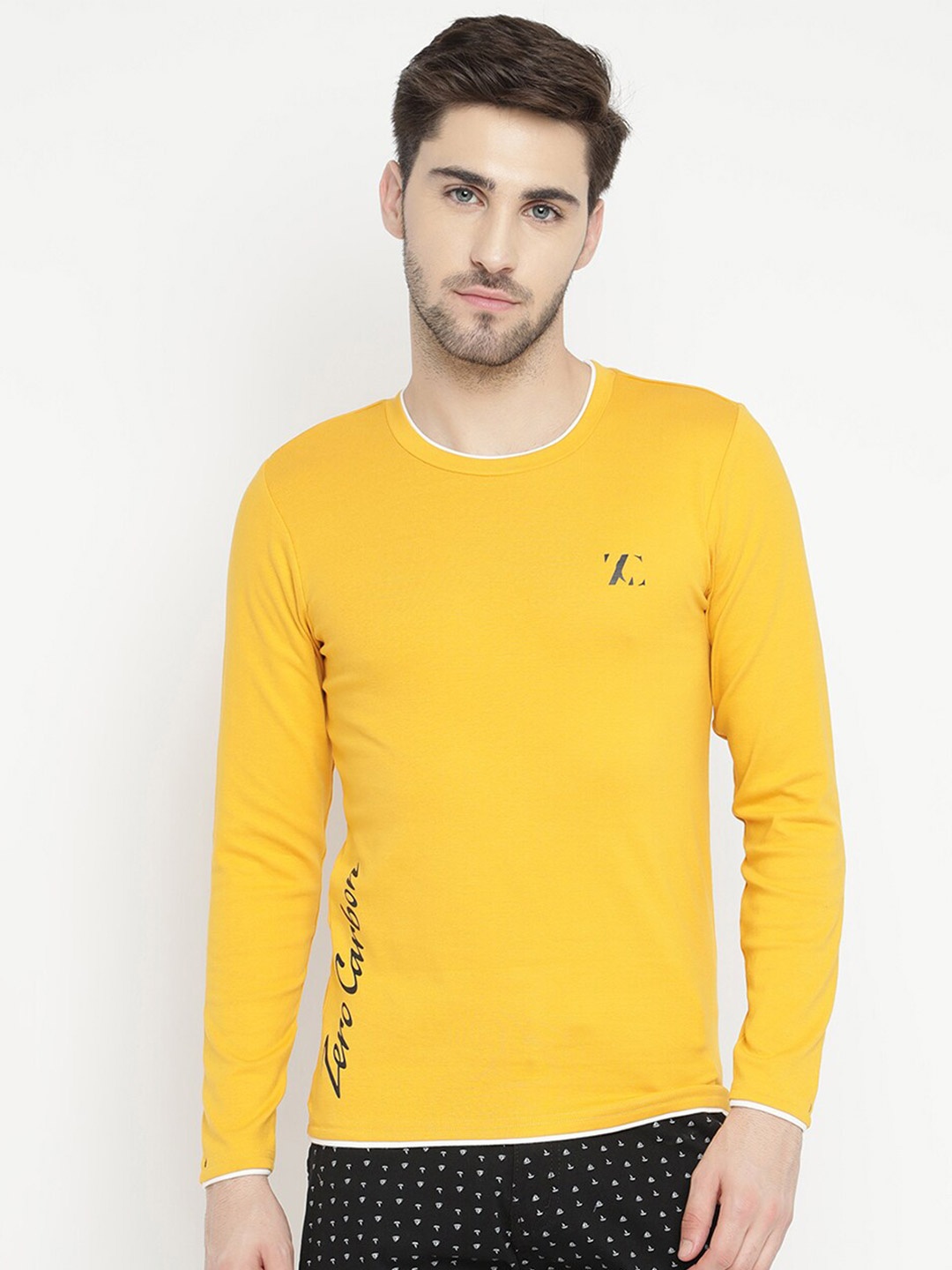

V2 Value & Variety Men Mustard Yellow T-shirt
