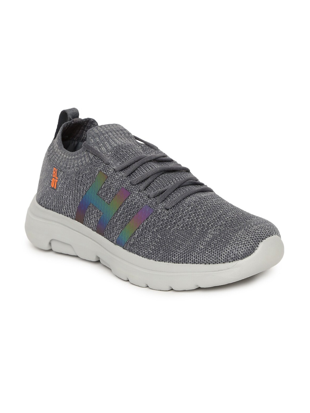 

Paragon Men Grey Mesh Running Non-Marking Shoes