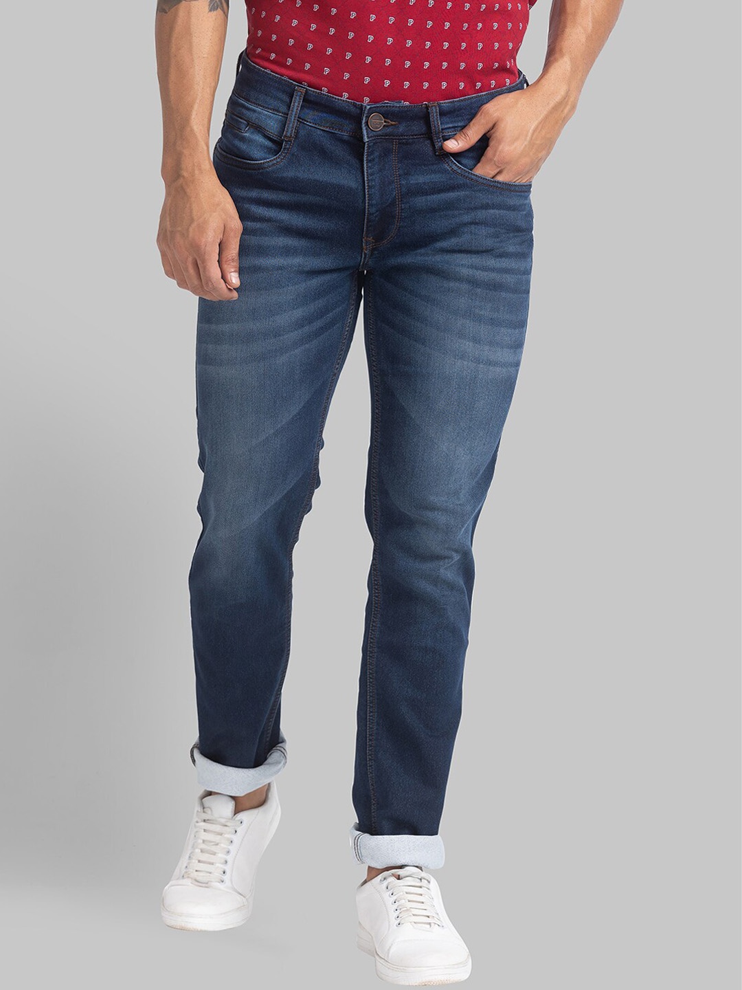 

Parx Men Blue Slim Fit Light Fade Jeans