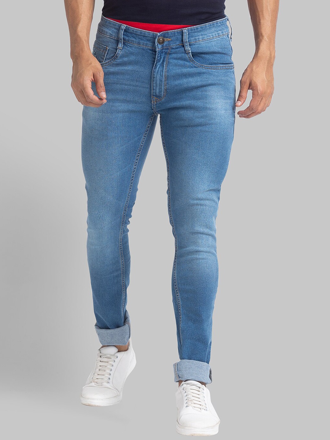 

Parx Men Blue Skinny Fit Light Fade Jeans