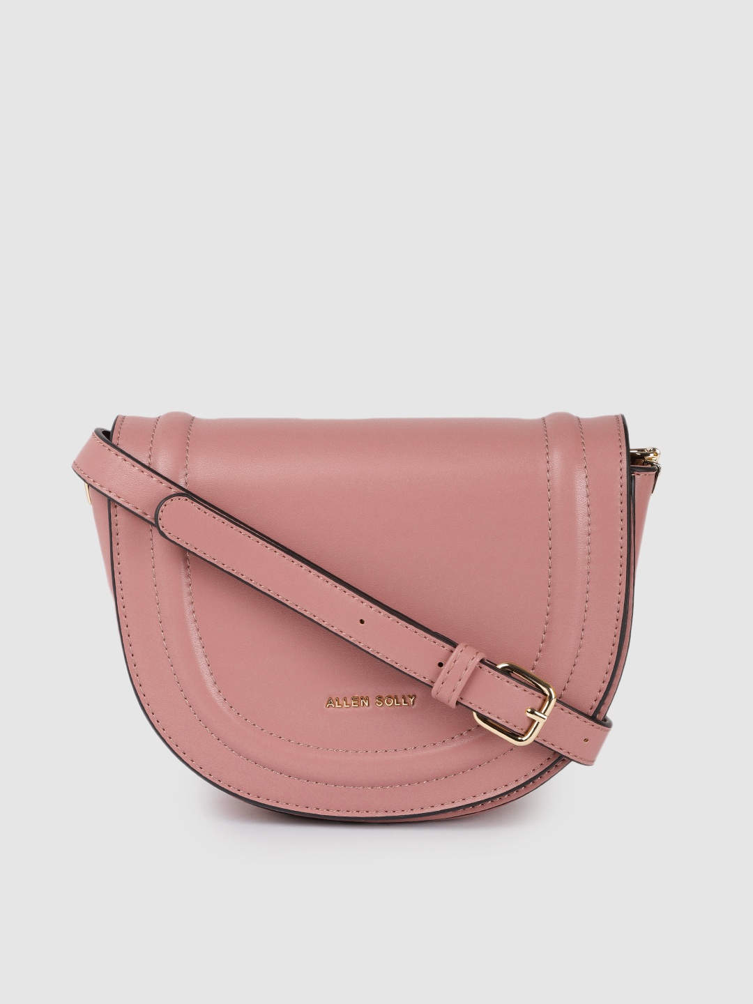 

Allen Solly Rose Solid Half Moon Sling Bag