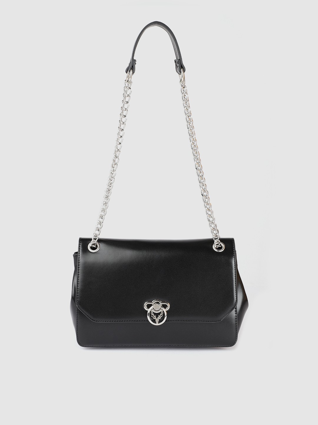 

Allen Solly Black Structured Shoulder Bag