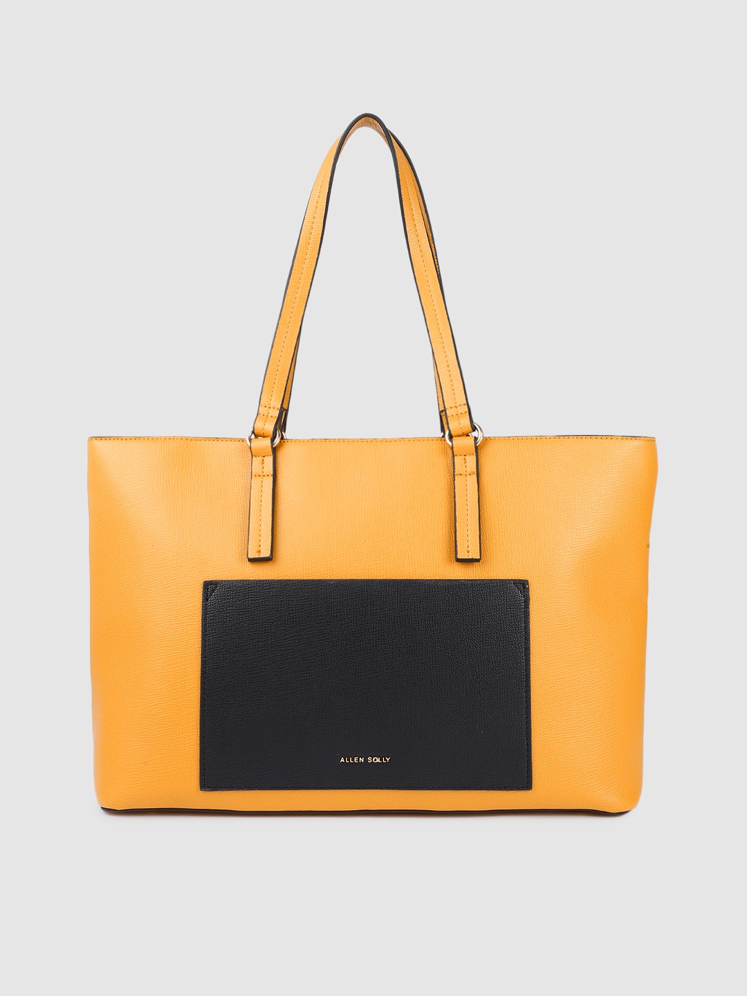 

Allen Solly Tan Brown & Black Colourblocked Shoulder Bag