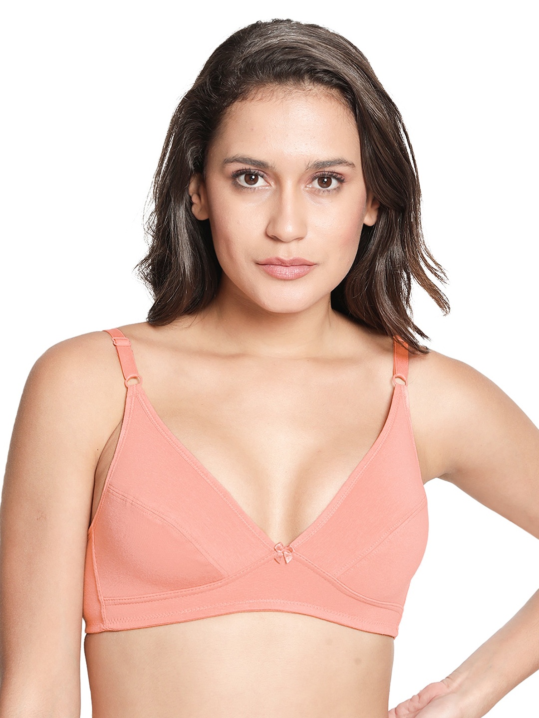 

Susie Peach-Coloured Non padded Bra