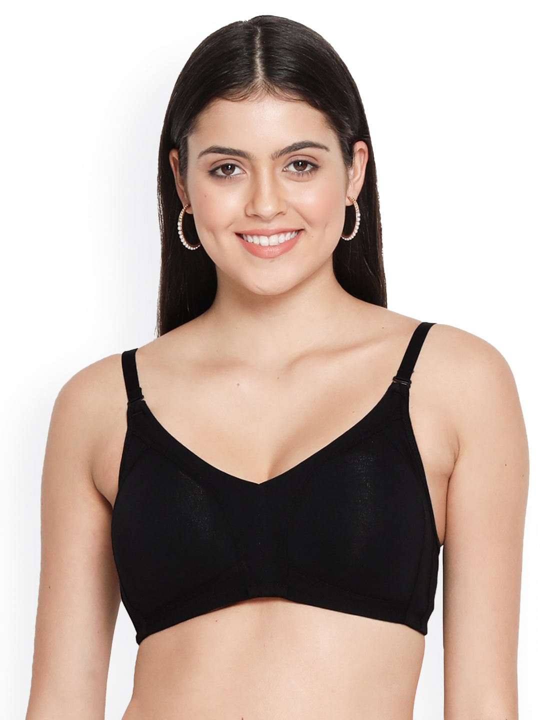 

Susie Women Black Solid Everyday Cotton Bra