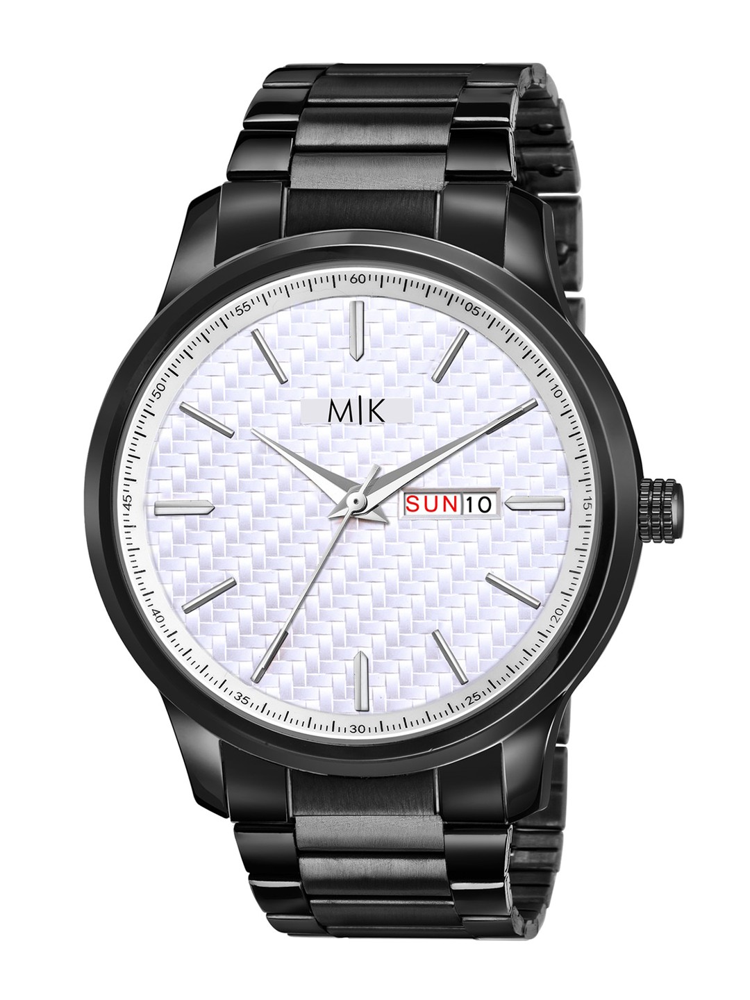 

MORRIS KLEIN Men White Dial & Black Stainless Steel Analogue Multi Function Watch MK-8007