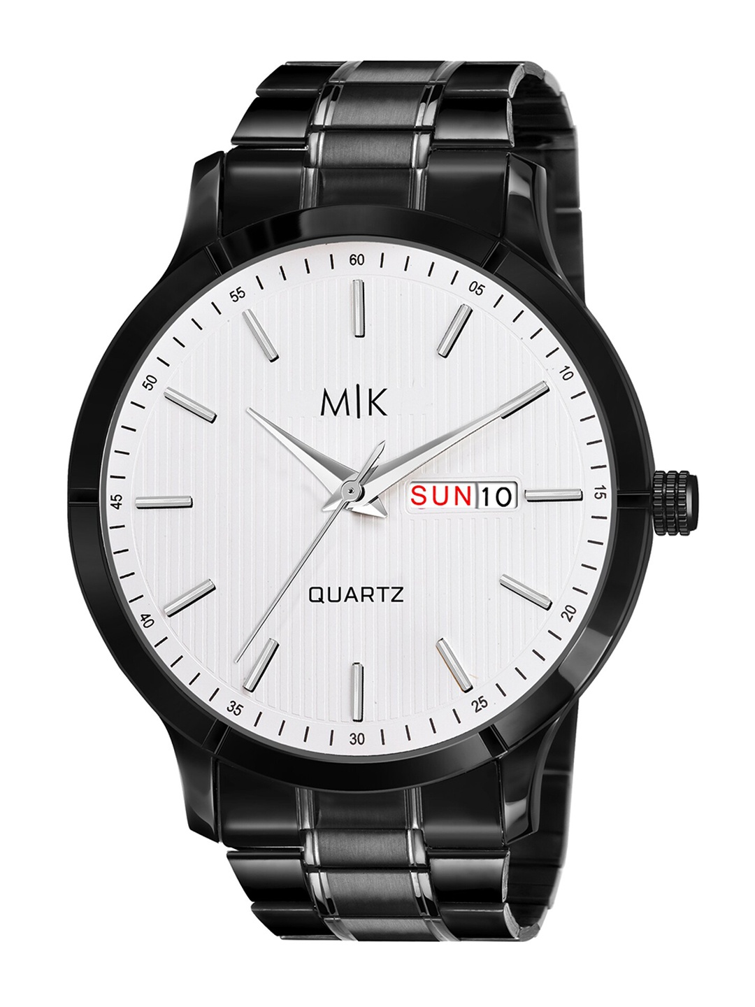 

MORRIS KLEIN Men White Dial & Black Stainless Steel Analogue Multi Function Watch MK-8022