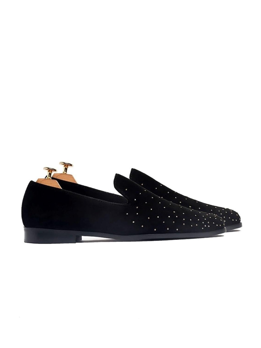 

GRIFFIN Men Black Printed Leather Slip-On Sneakers