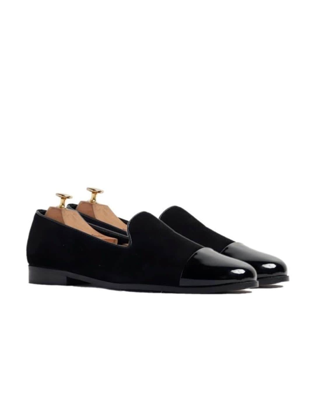 

GRIFFIN Men Black Suede Slip-On Sneakers