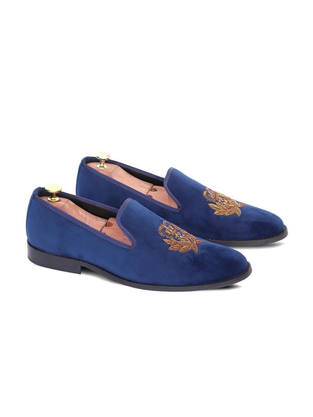 

GRIFFIN Men Blue Woven Design Slip-On Sneakers