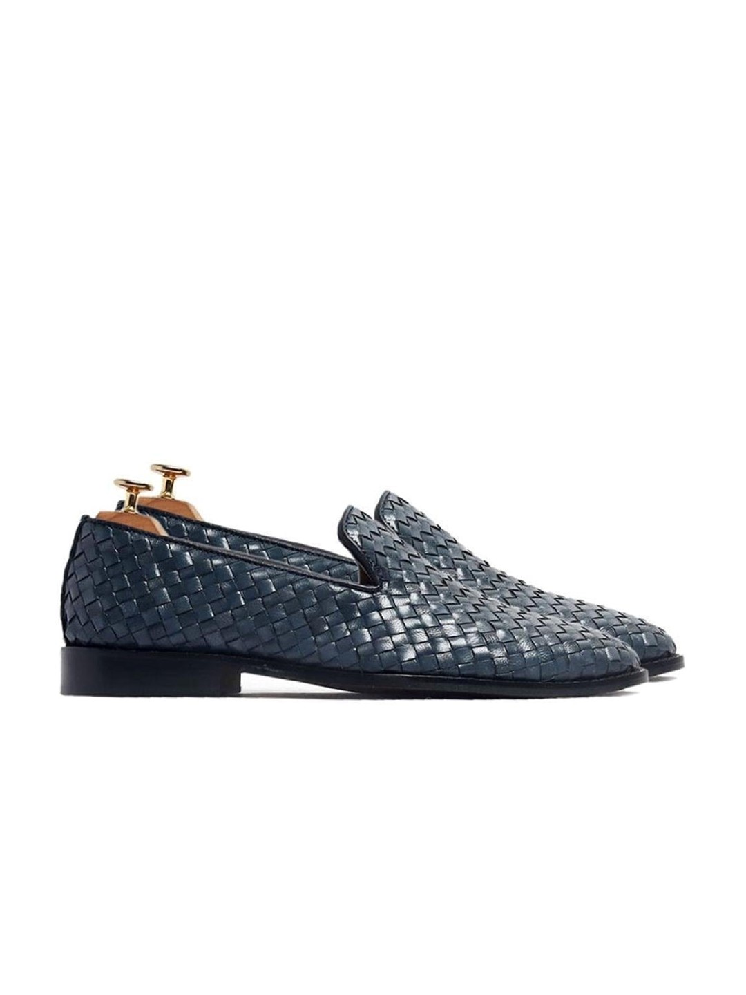 

GRIFFIN Men Navy Blue Printed Leather Sneakers