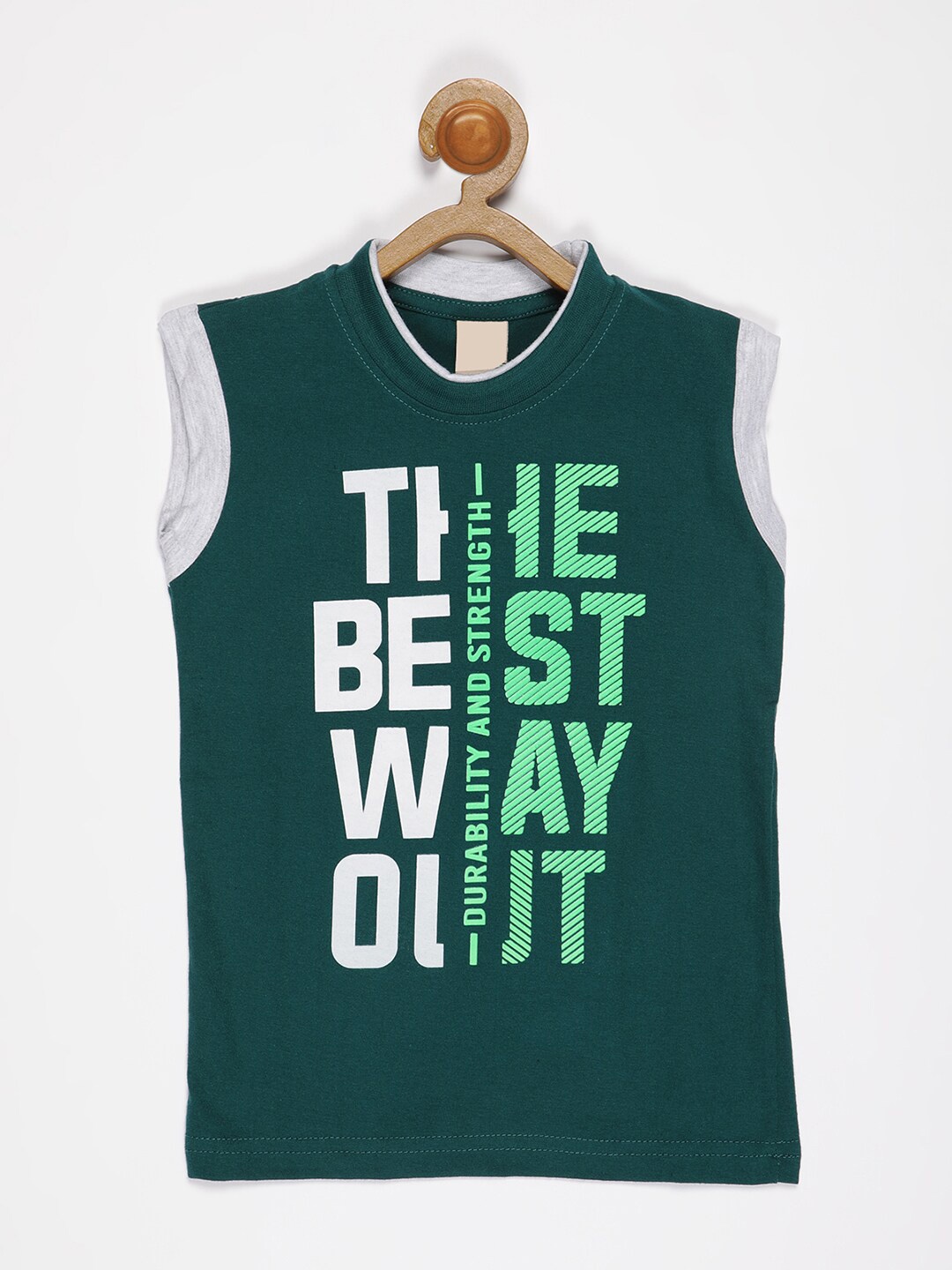 

V2 Value & Variety Boys Green Applique T-shirt
