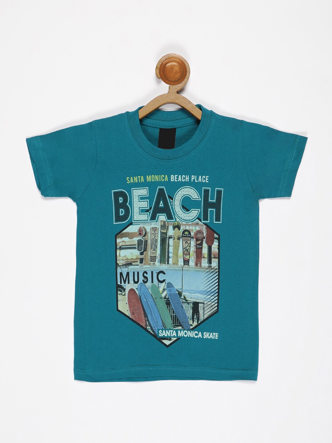 

V2 Value & Variety Boys Blue Graphic Printed T-shirt
