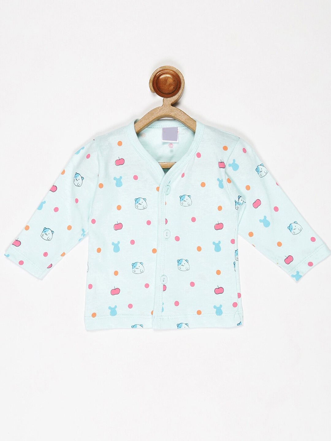 

V2 Value & Variety Boys Blue & Pink Printed V-Neck T-shirt