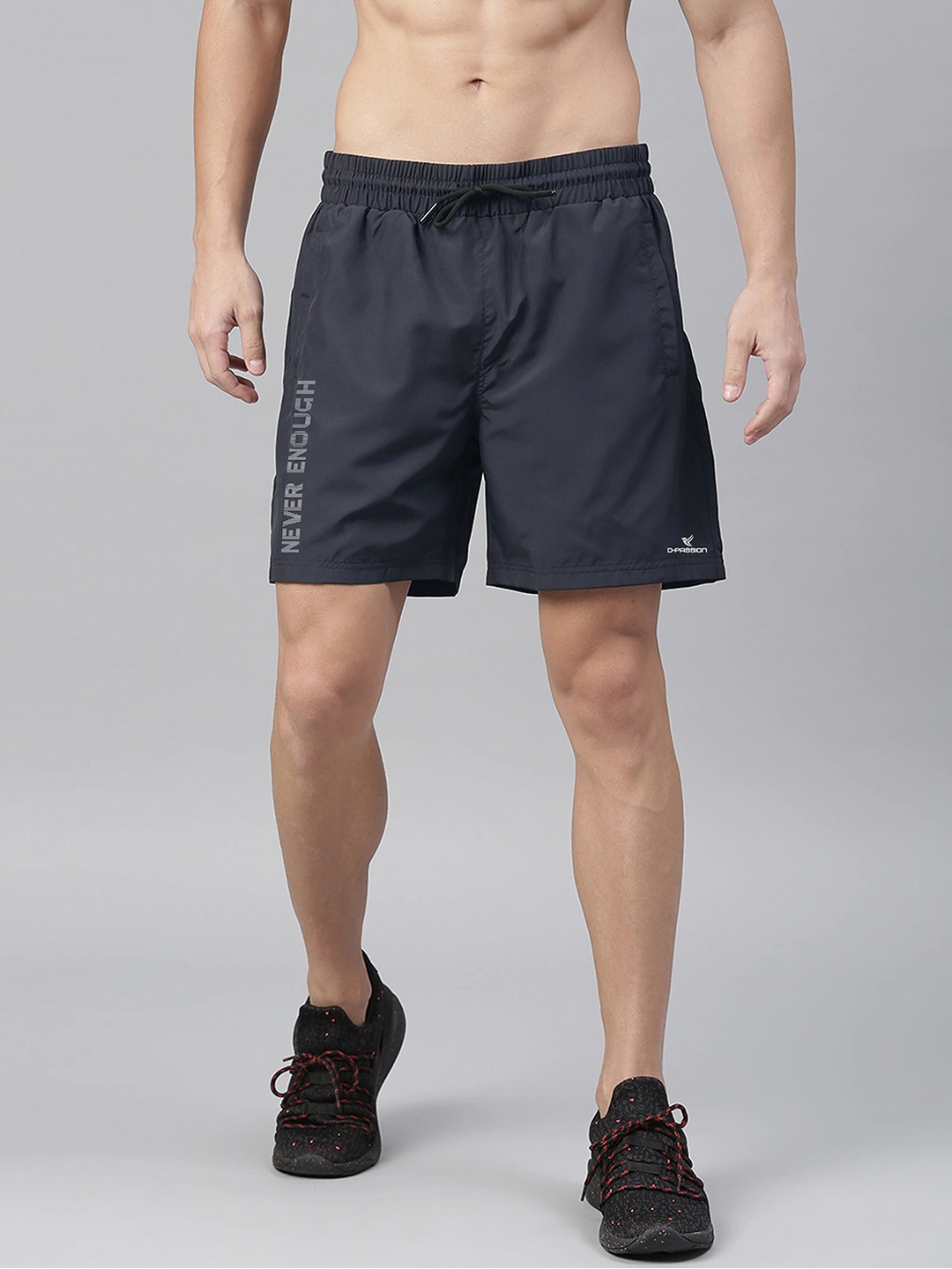 

Dpassion Men Navy Blue Running Sports Shorts