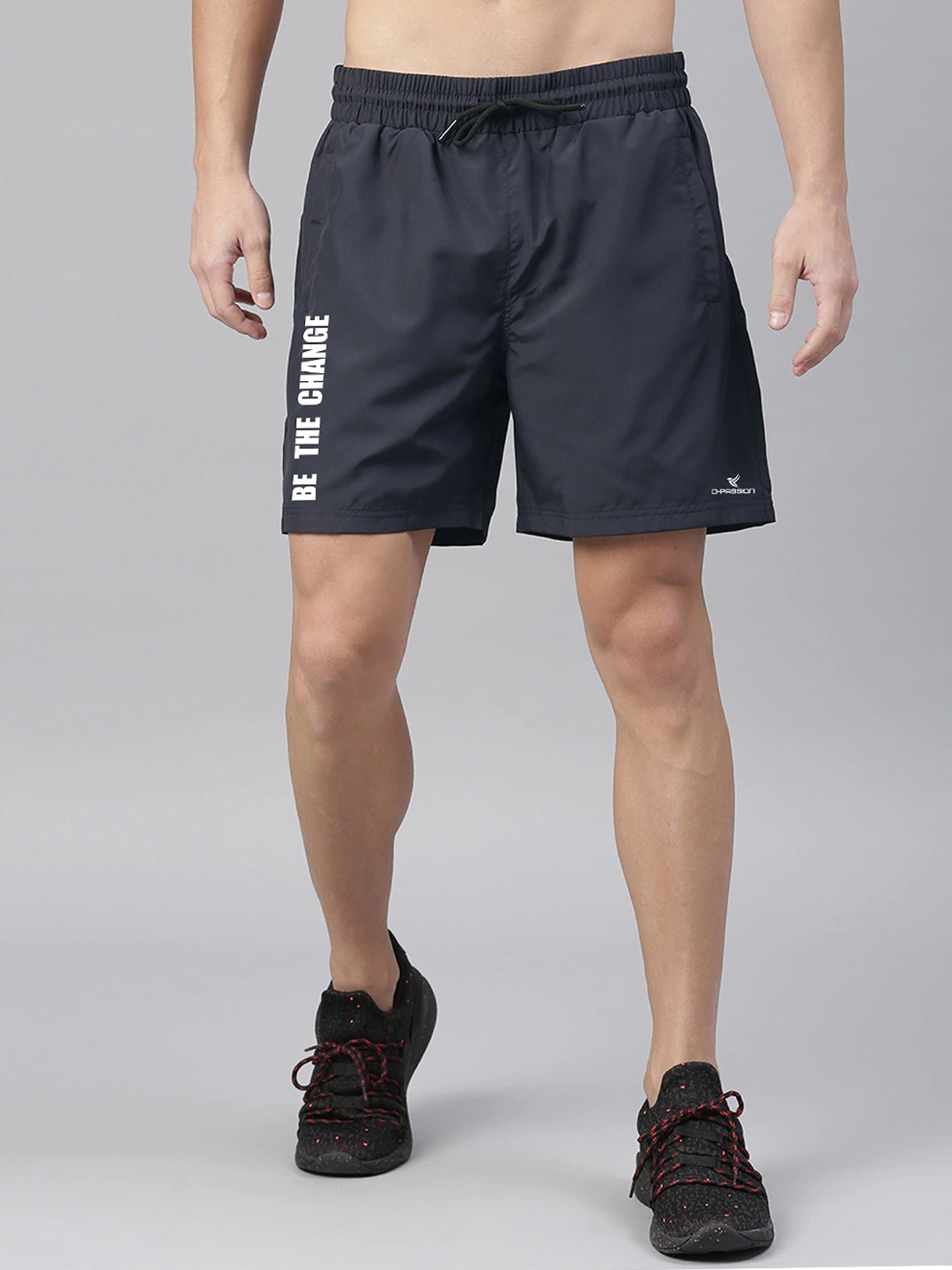 

Dpassion Men Navy Blue Running Sports Shorts