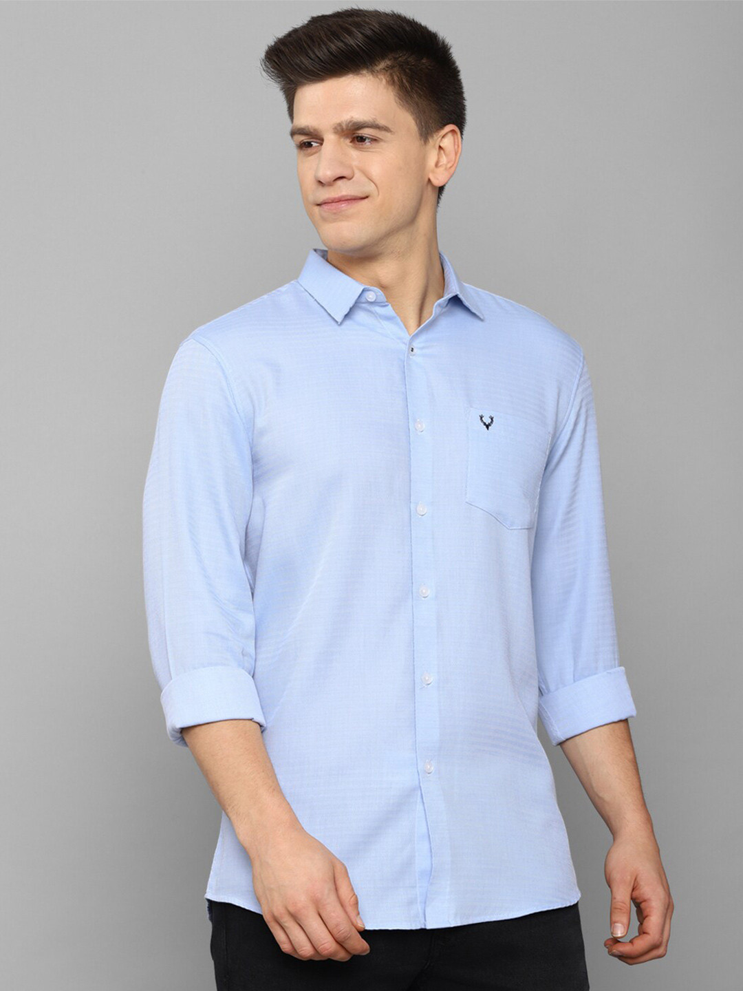 

Allen Solly Men Blue Slim Fit Casual Shirt
