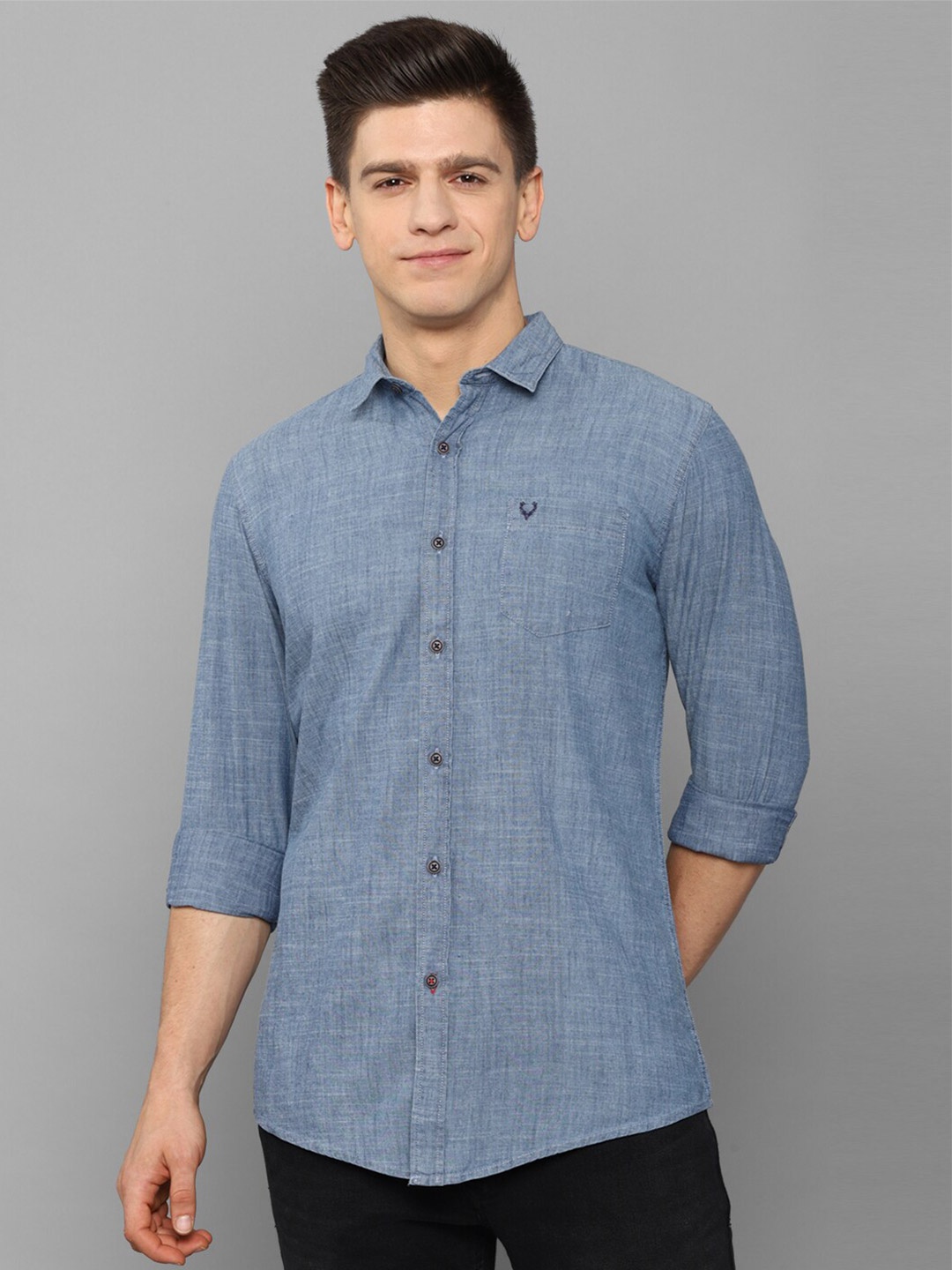 

Allen Solly Sport Men Blue Checked Casual Shirt