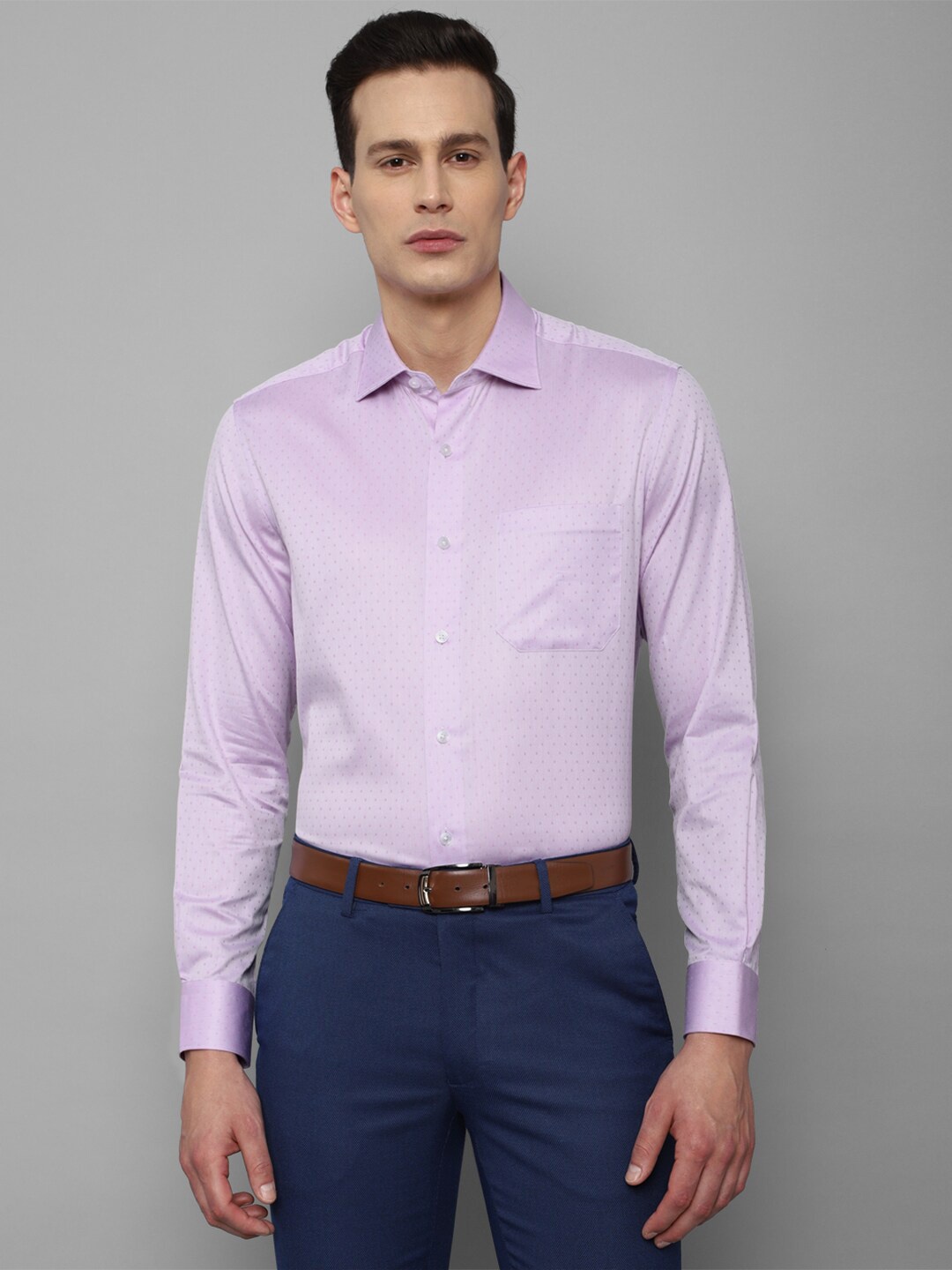 

Louis Philippe Men's Purple Formal Shirt