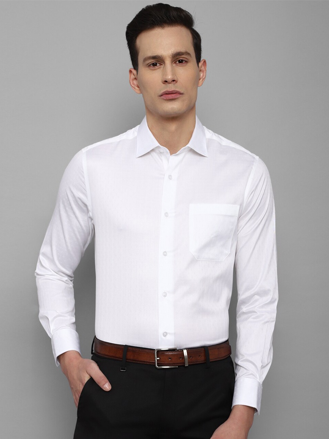 

Louis Philippe Men White Formal Shirt