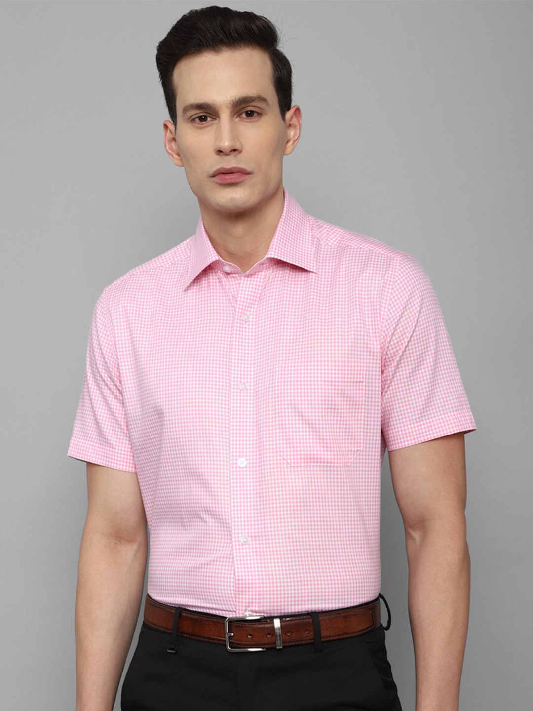 

Louis Philippe Men's Pink Formal Shirt
