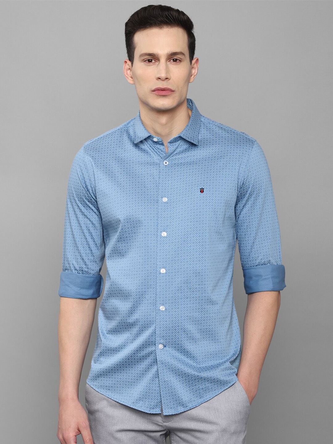 

Louis Philippe Sport Men Blue Slim Fit Printed Casual Shirt