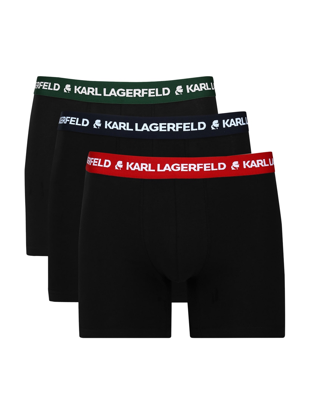 

Karl Lagerfeld Men's Multicoloured Pack Of 3 Solid Trunk, Black