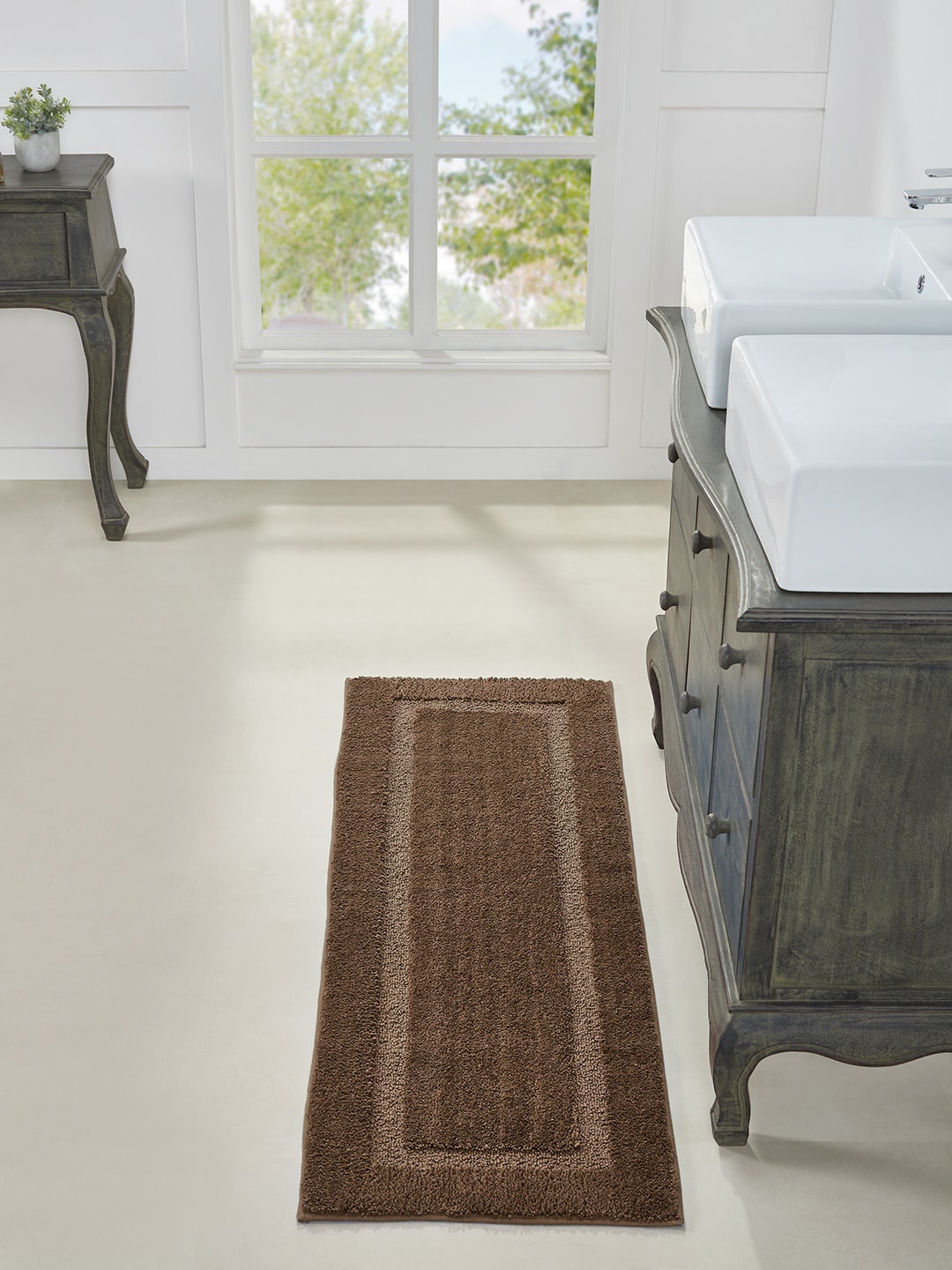 

Pano Brown Race Track FRS 1600 GSM Bath Rug