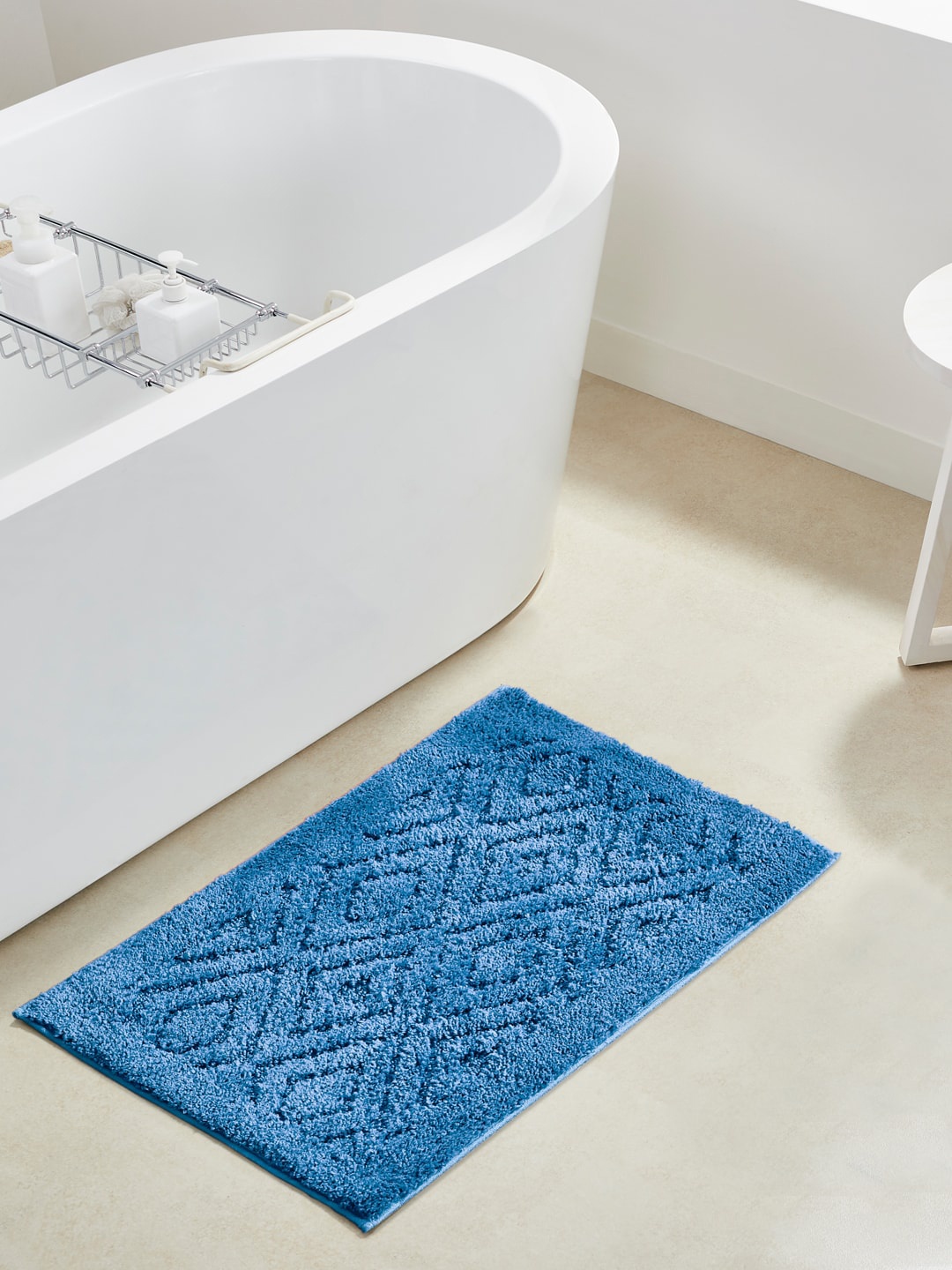 

Pano Blue Solid 1600 GSM Bath Rug