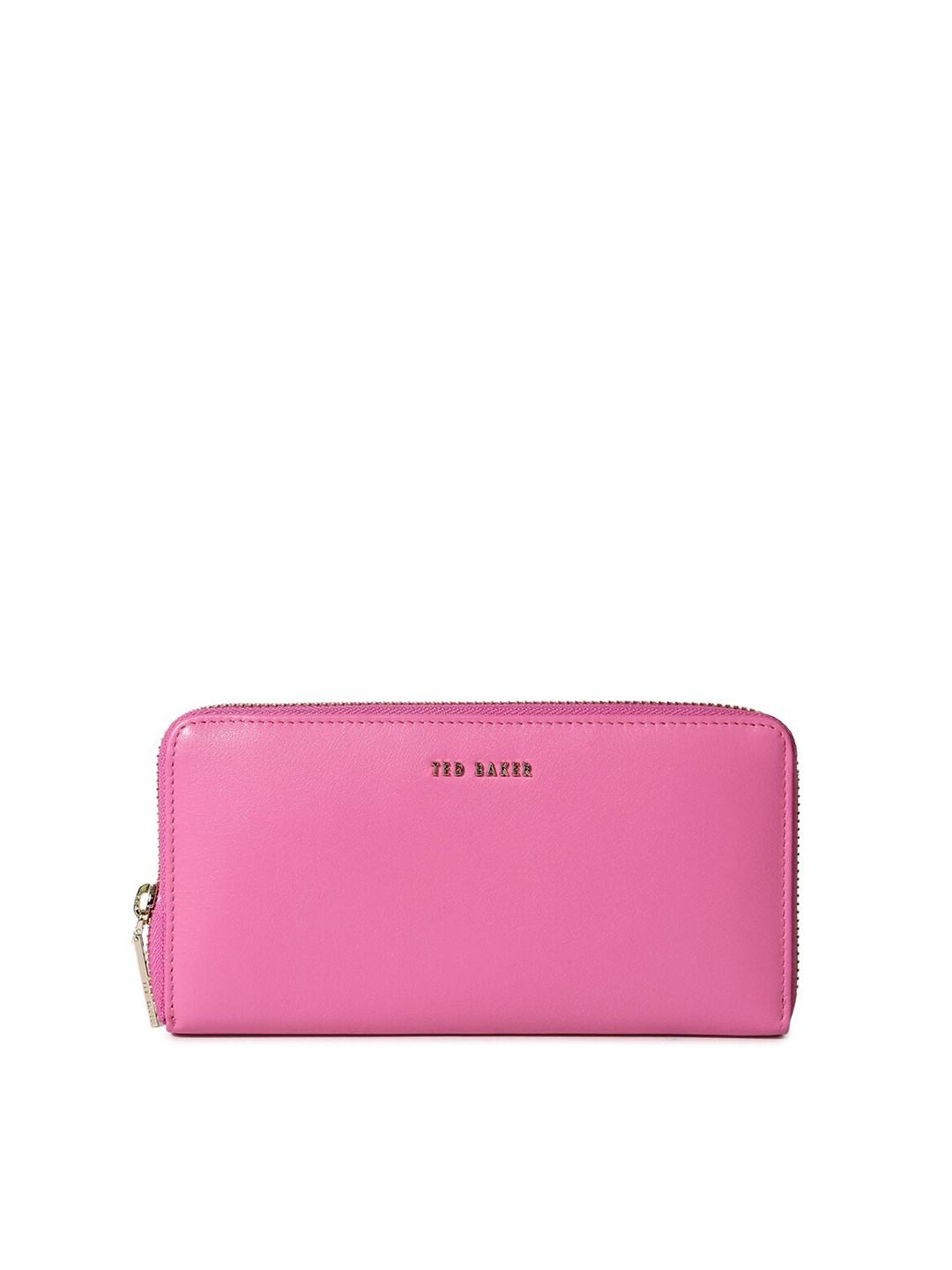 

Ted Baker Women Pink Quilted Leather Zip Around Wallet