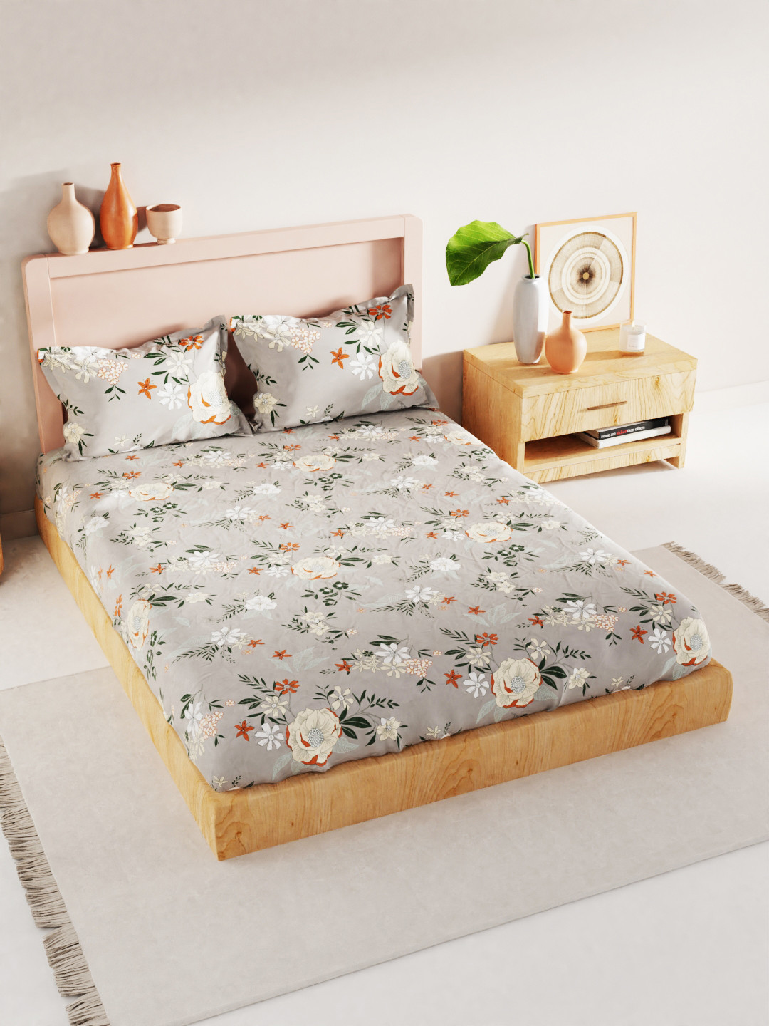 

BIANCA Unisex Grey Bedsheets