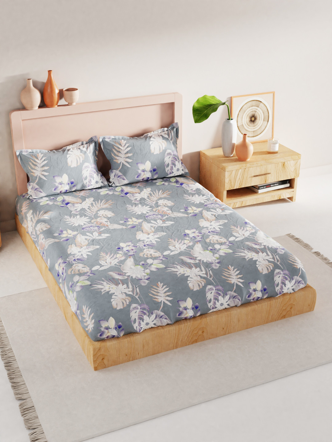 

BIANCA Unisex Grey Bedsheets