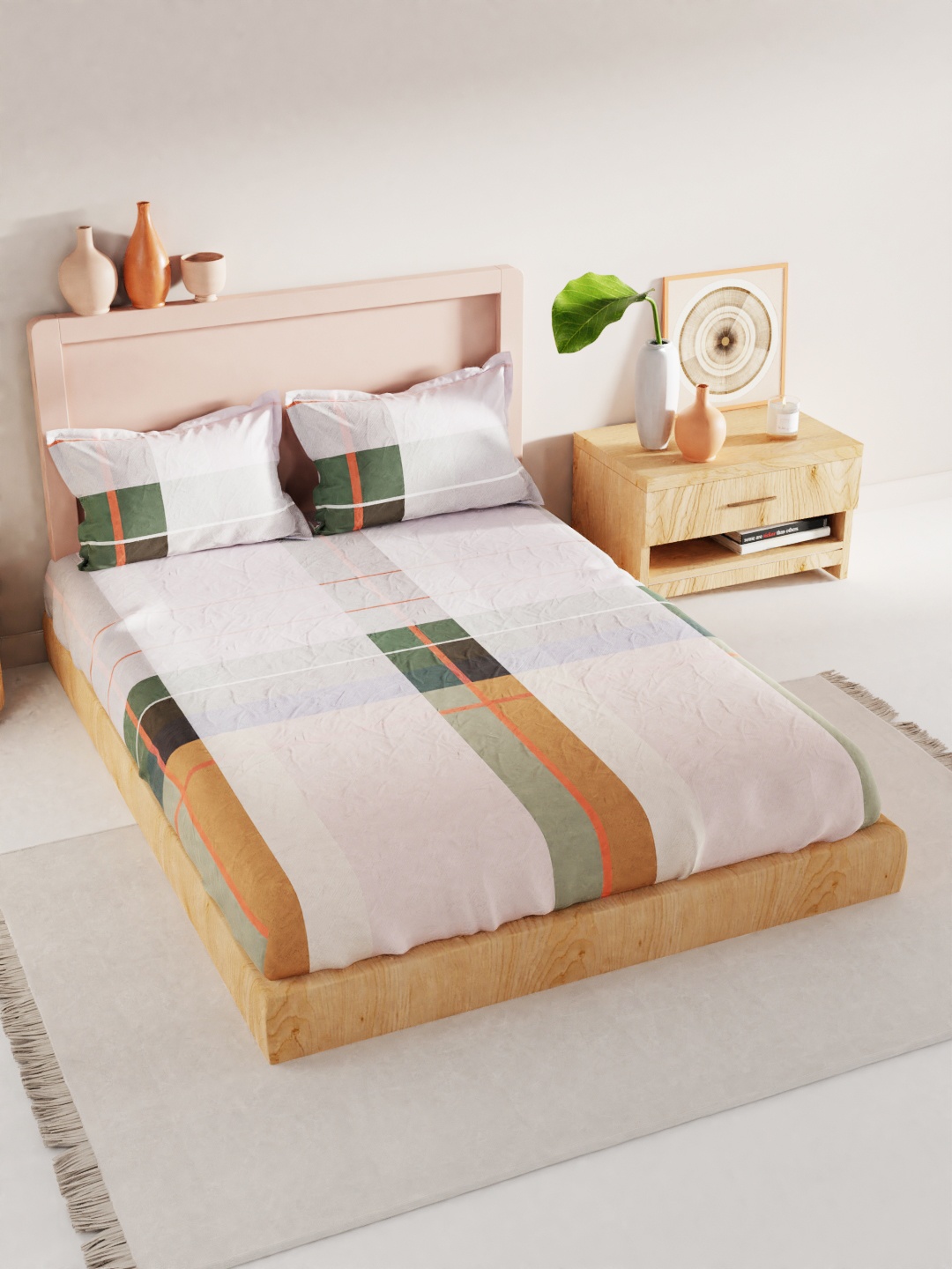 

BIANCA Bamboo Micro King Bedsheet With 2 Pillow Covers -3pc Set, White