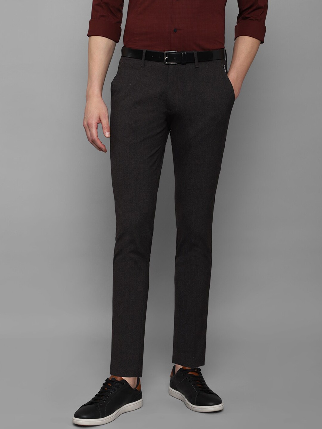 

Louis Philippe Sport Men Charcoal Slim Fit casual Trousers