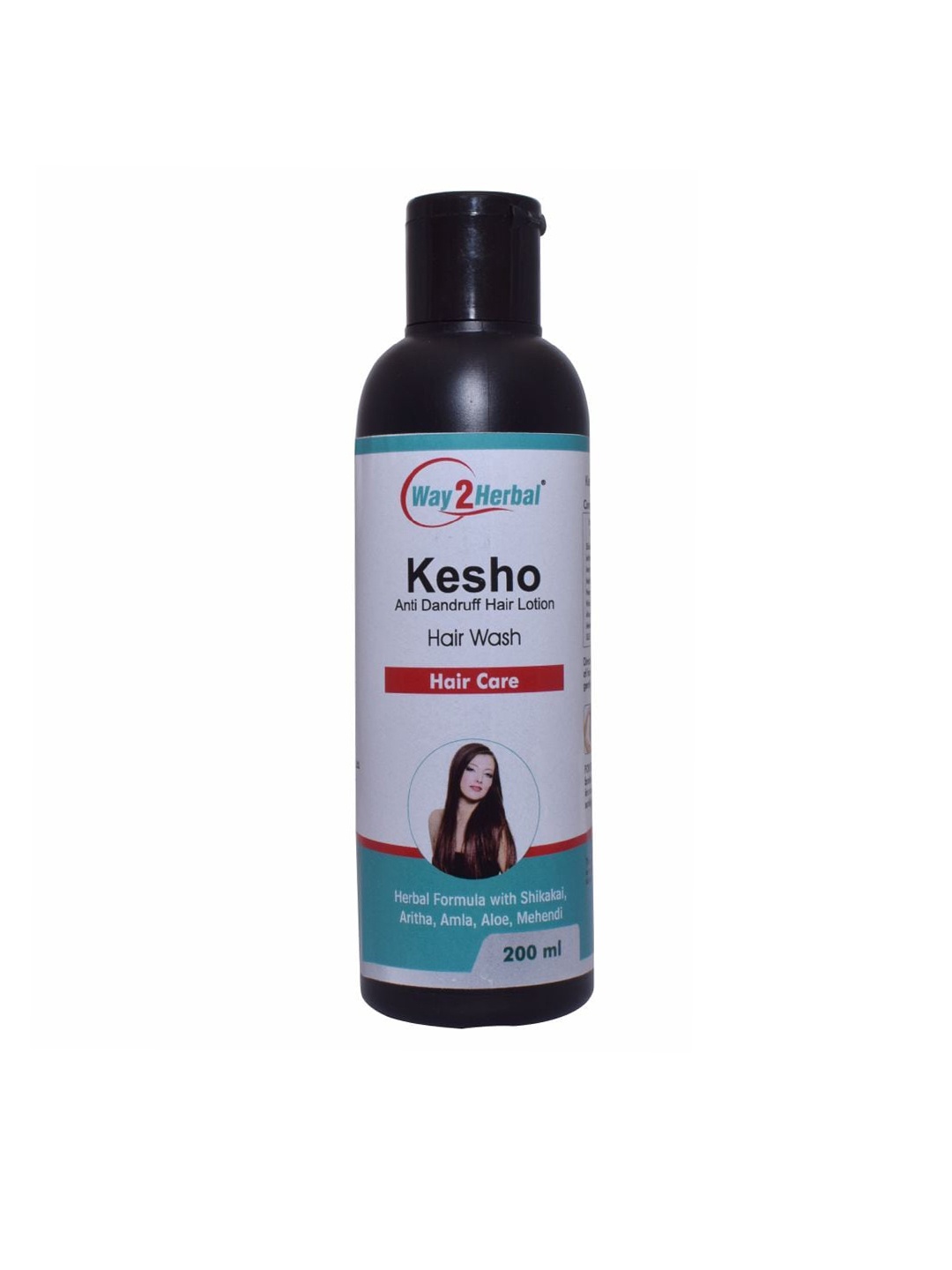 

Way2herbal Kesho Hair Wash 200ml, Black